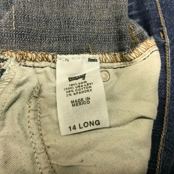 Levi's 14 515 Bootcut Medium Wash Jeans 33x32 GUC - Picture 7 of 8